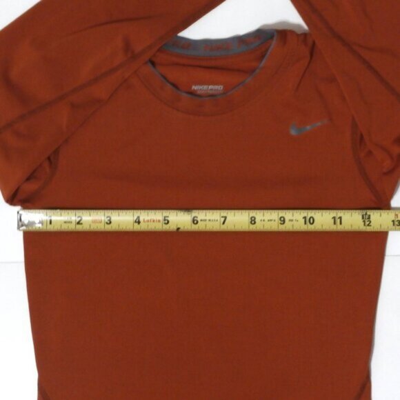 NIKI PRO Compression DRI-FIT Boy's Long Sleeve Size L (14/16) Copper Colored - Picture 4 of 7